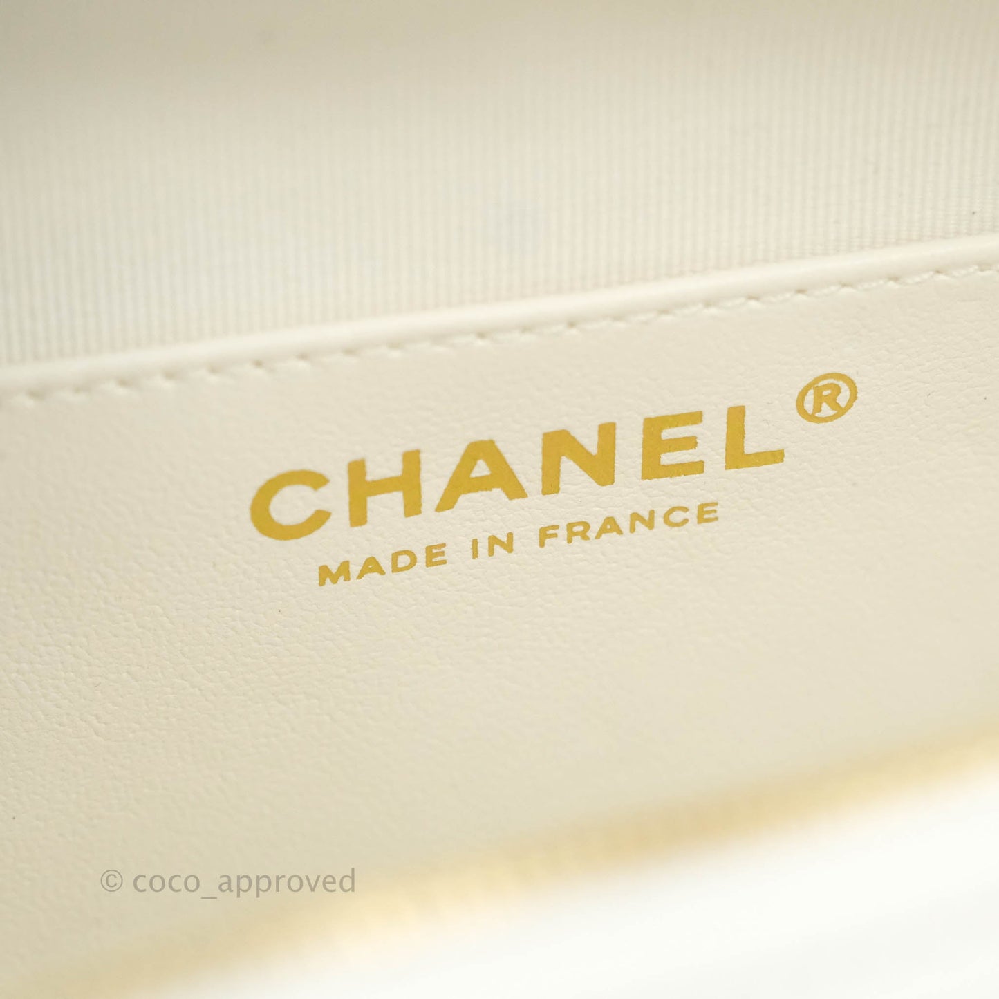 Chanel Large Heart Bag White Lambskin Gold Hardware 22S
