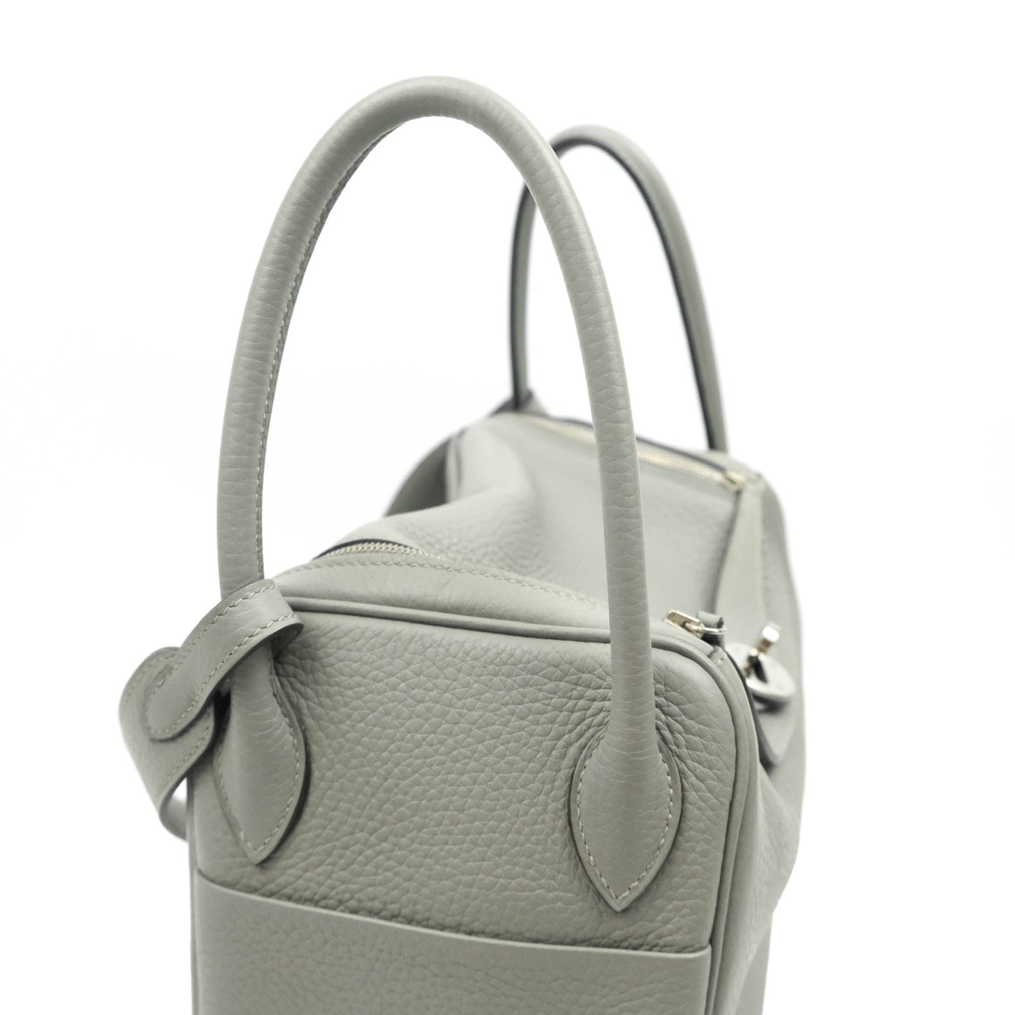 Hermès Lindy 26 Taurillion Clemence Gris Mouette Palladium Hardware
