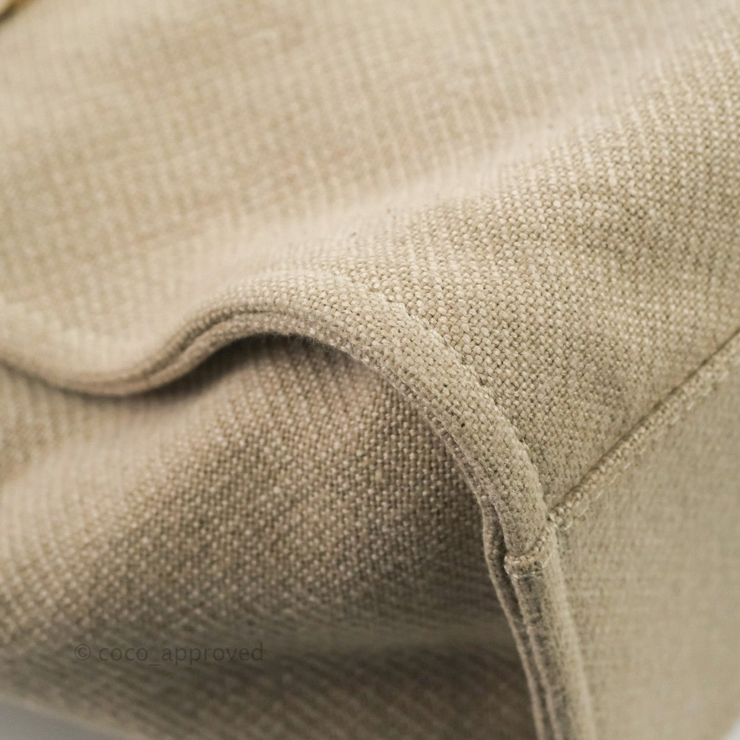 Chanel Large Deauville Black/Taupe Canvas