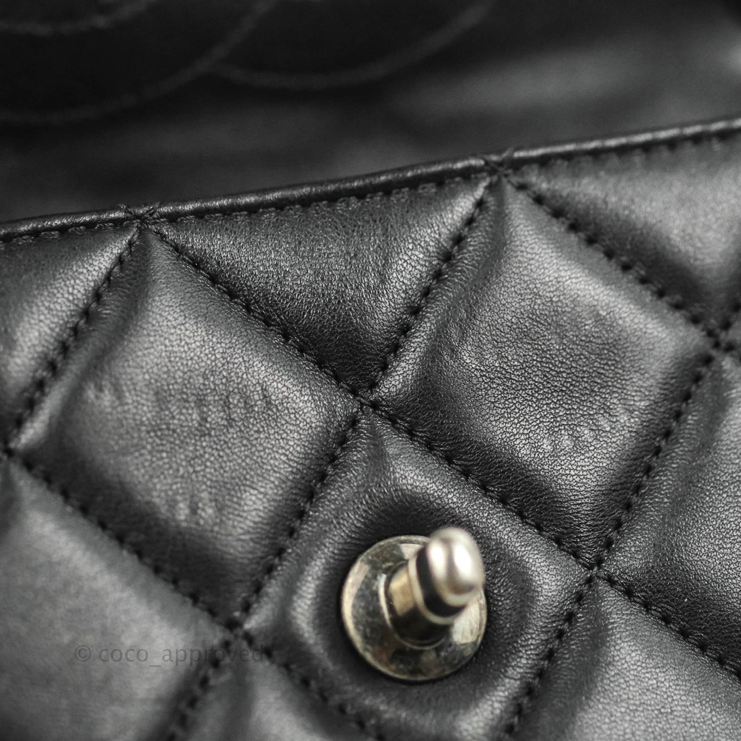 Chanel Small Trendy CC Black Lambskin Ruthenium Hardware