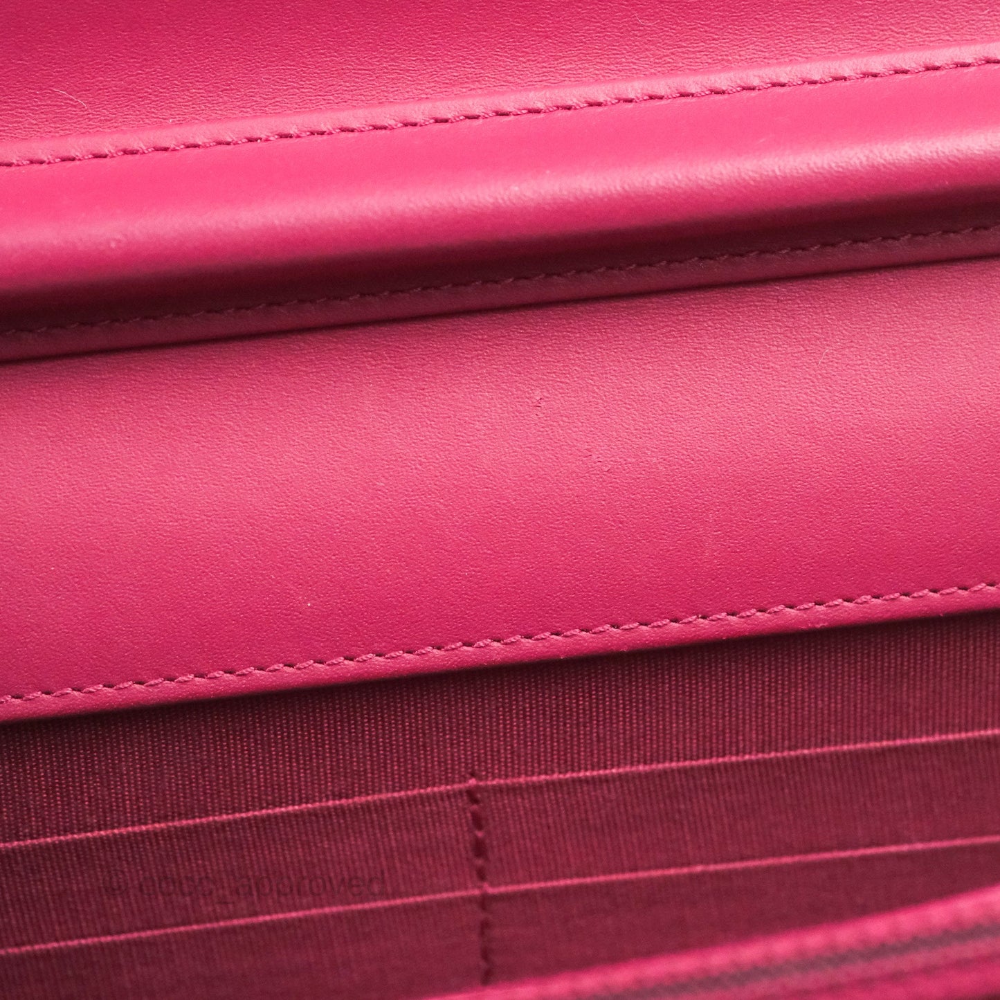 Chanel Wallet on Chain WOC Quilted Red Patent Ruthenium Hardware