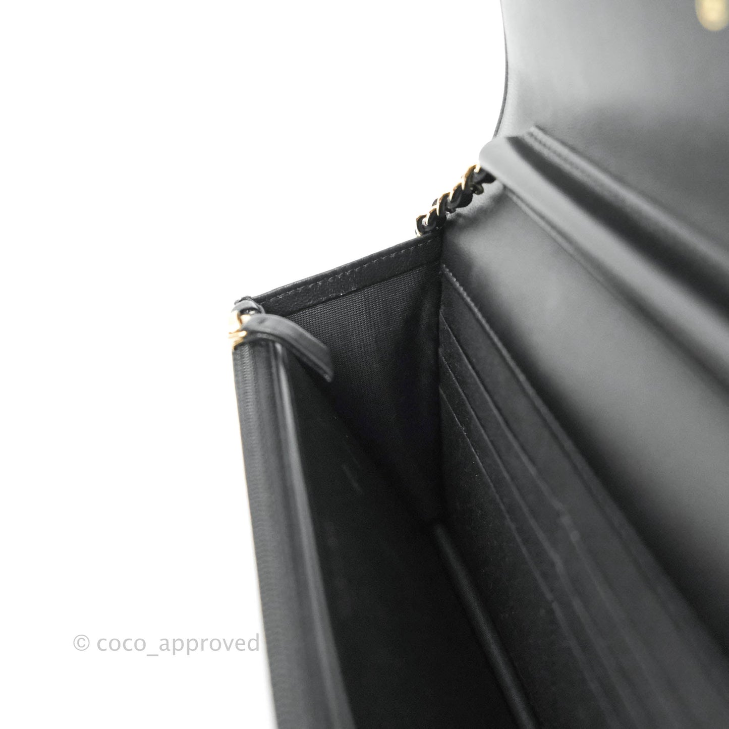 Chanel Boy Wallet on Chain WOC Black Lambskin Gold Hardware