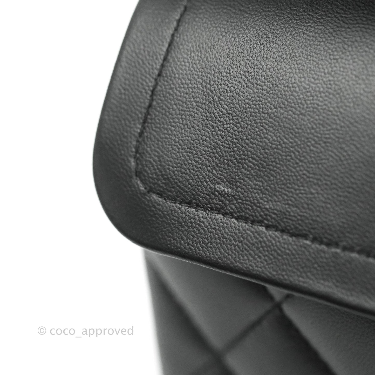 Chanel Small S/M Classic Flap Black Lambskin Silver Hardware