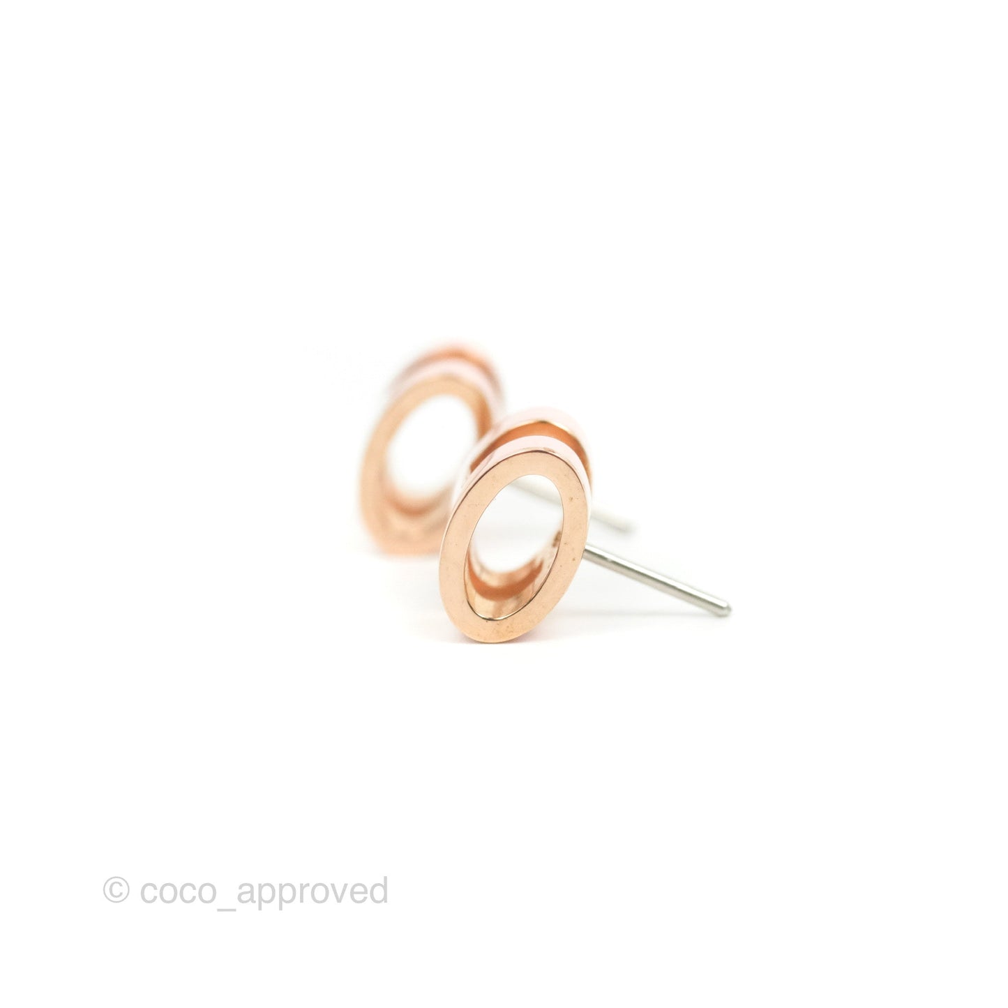 Hermès Pop H Earrings Rose Dragee Rose Gold Tone