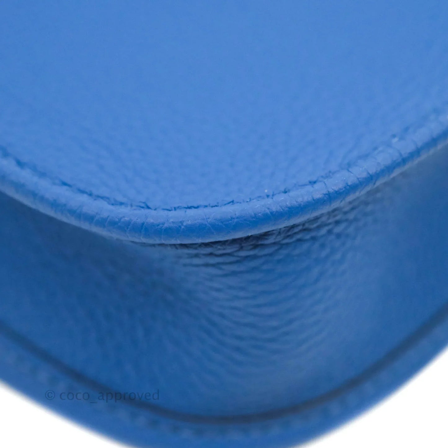 Hermès Mini Evelyne 16 Bleu France Taurillon Maurice Palladium Hardware