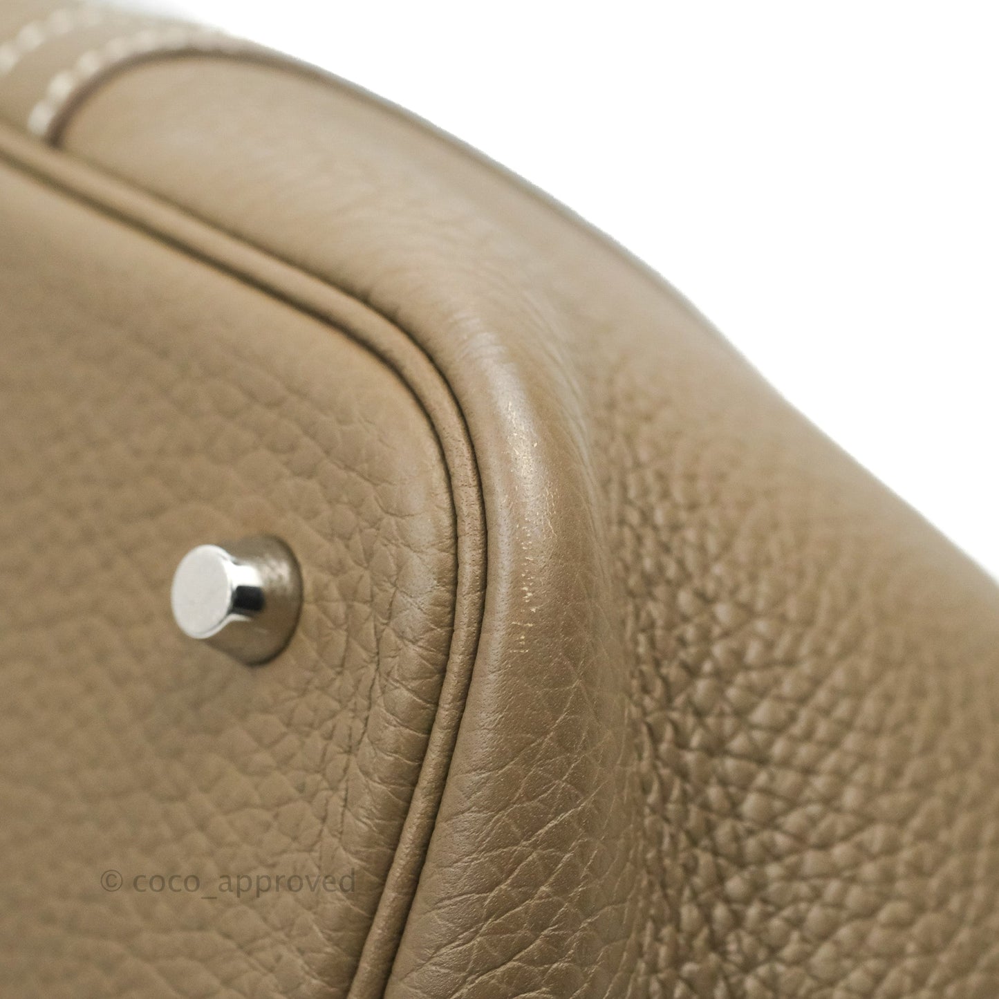 Hermès Picotin Lock 22 Clemence Etoupe Palladium Hardware