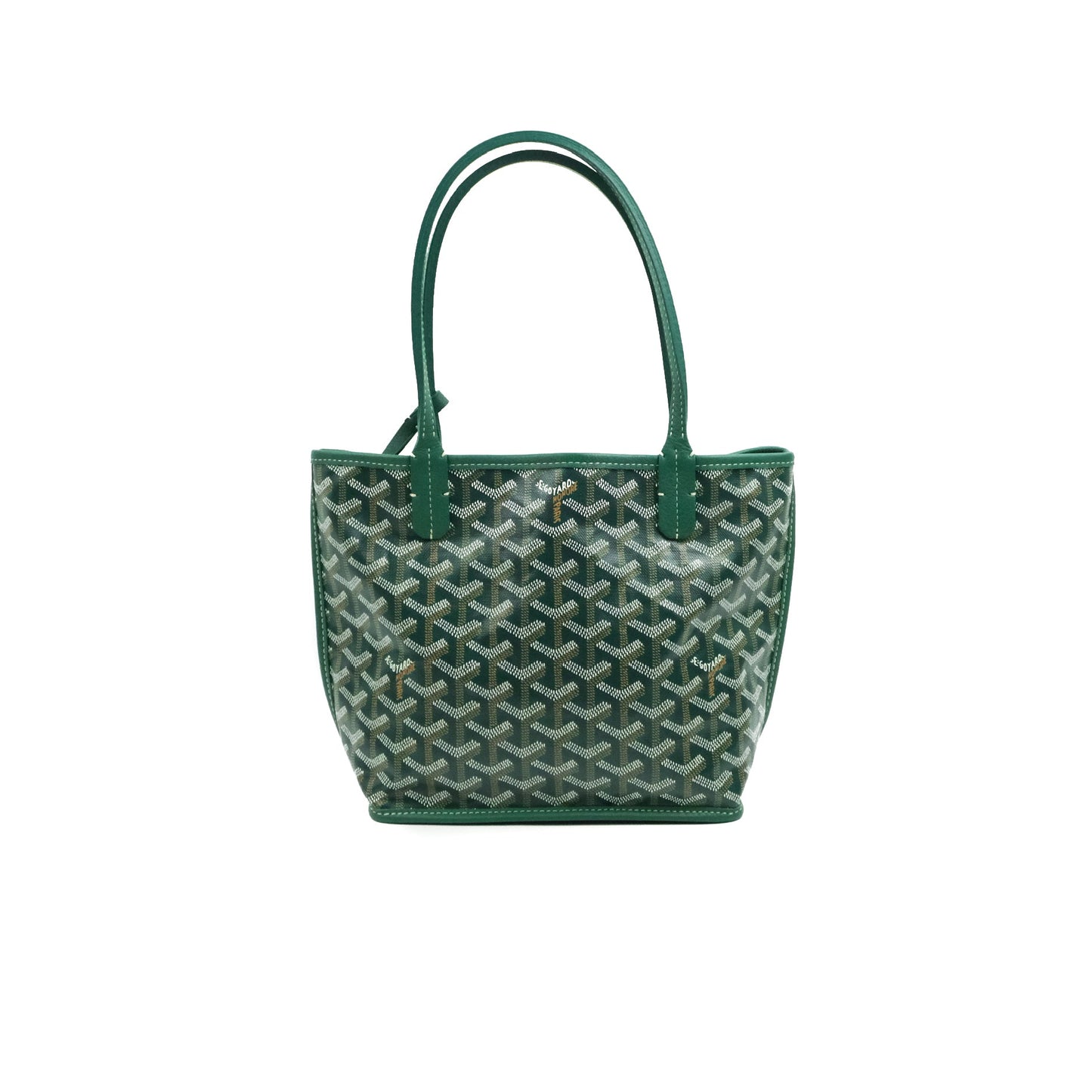 Goyard Anjou Mini Bag Goyardine Canvas Green