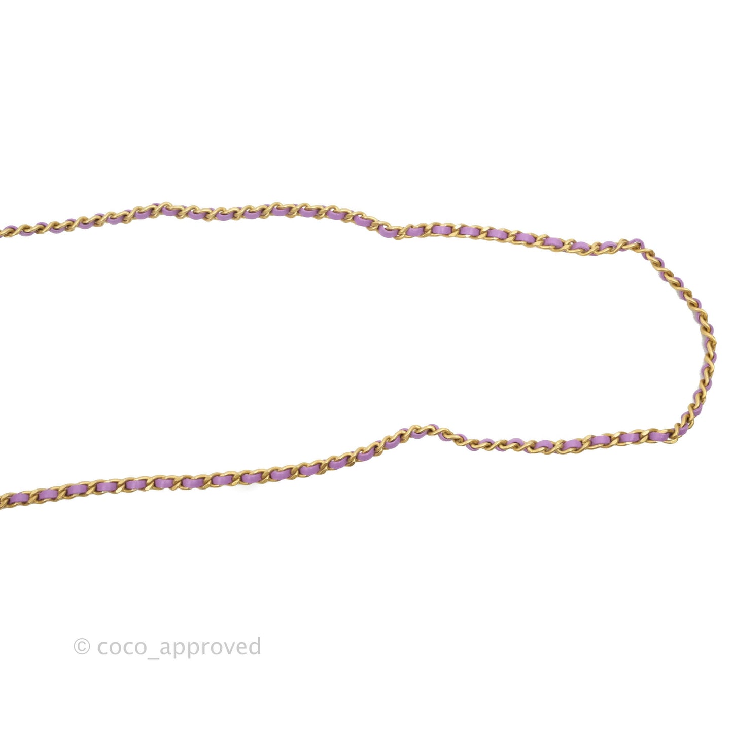 Chanel Mini Square Pearl Crush Quilted Purple Lambskin Aged Gold Hardware