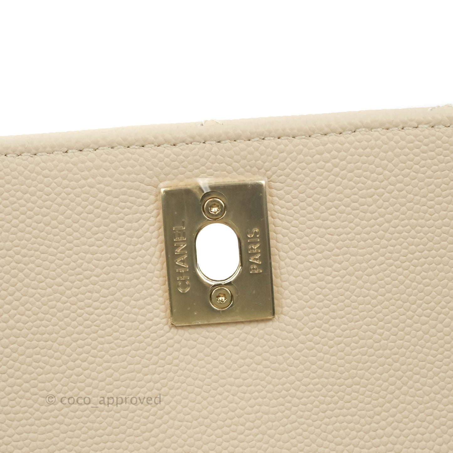 Chanel Quilted Medium Business Affinity Flap Light Beige Caviar Gold Hardware 20B