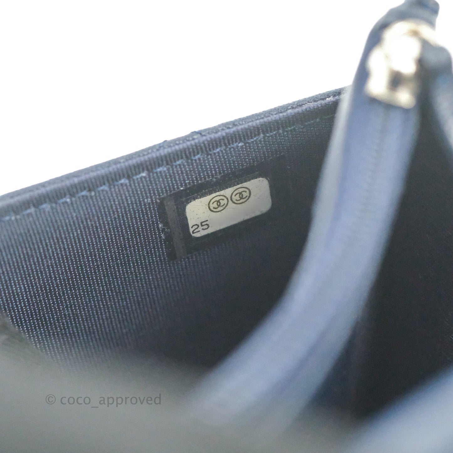 Chanel Urban Companion Wallet on Chain WOC Navy Calfskin Silver Hardware