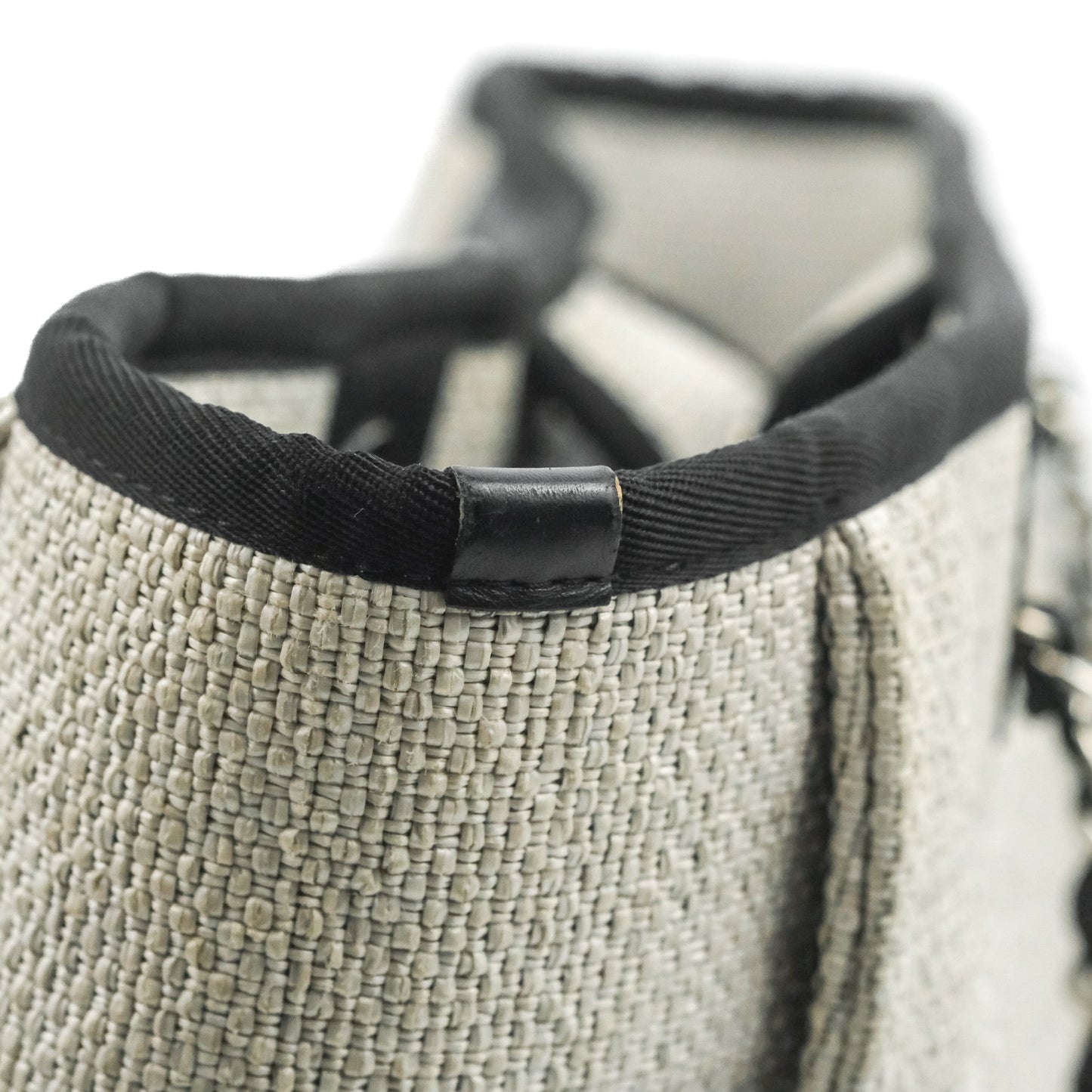 Chanel Medium Deauville Tote Light Grey Canvas