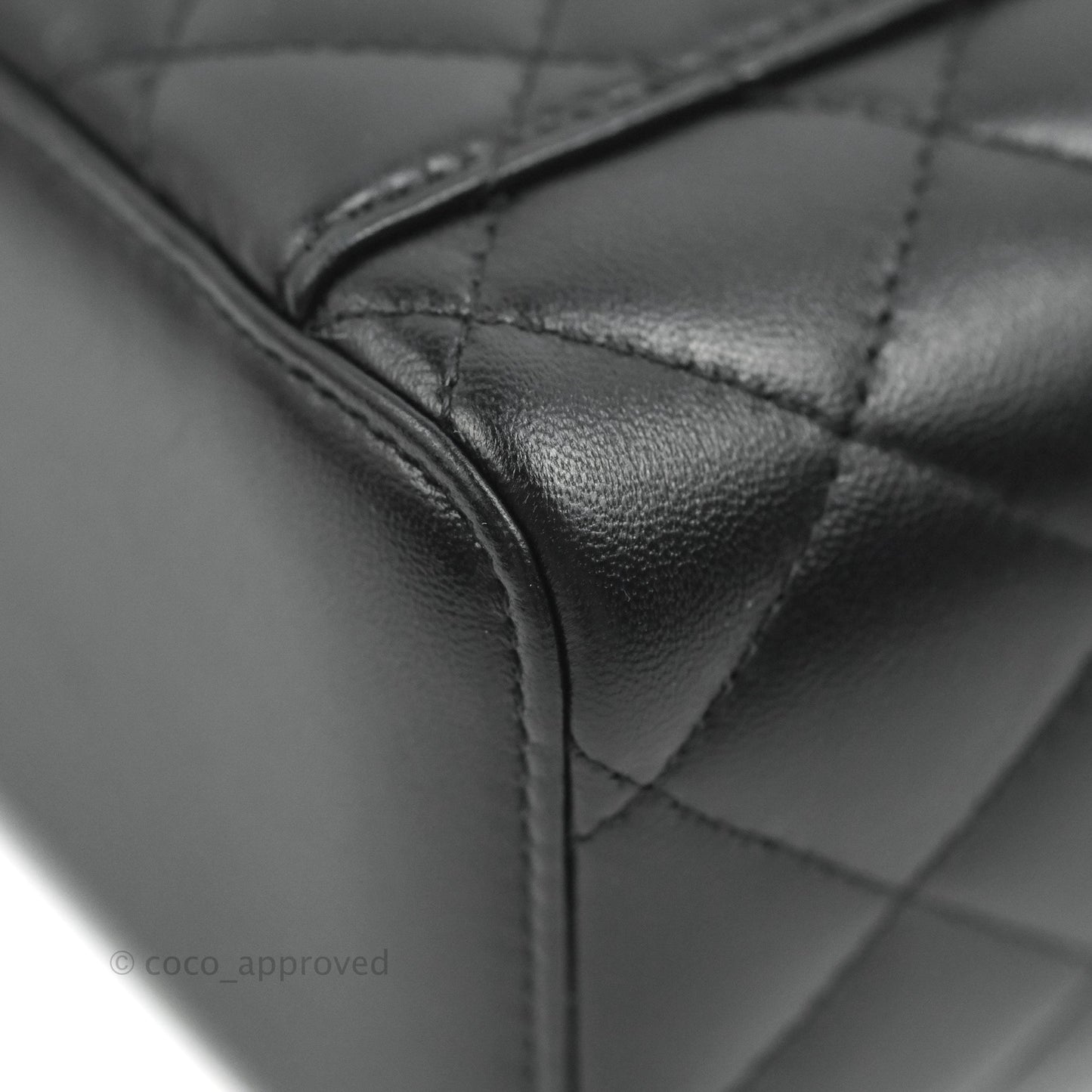 Chanel Classic Vanity with Chain Black Lambskin Gold Hardware