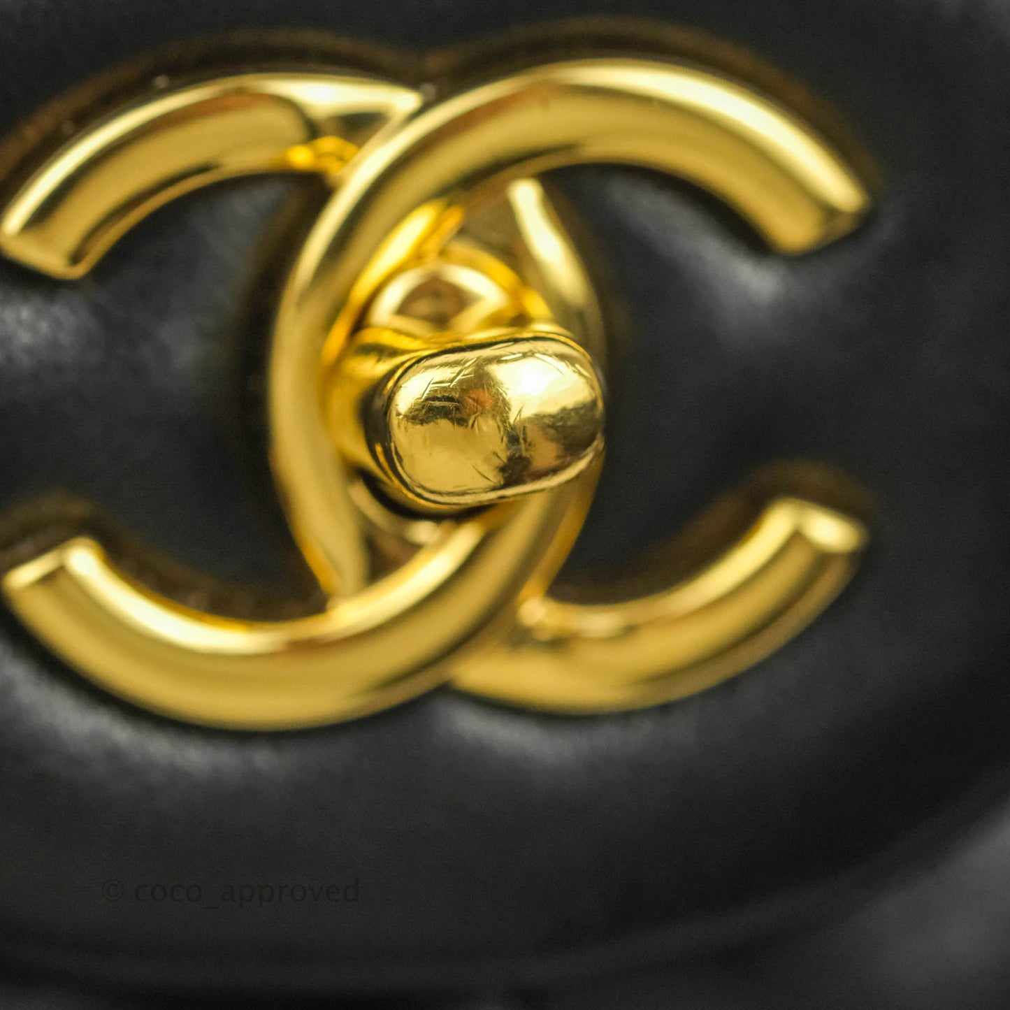 Chanel Jumbo Double Flap Black Lambskin Gold Hardware