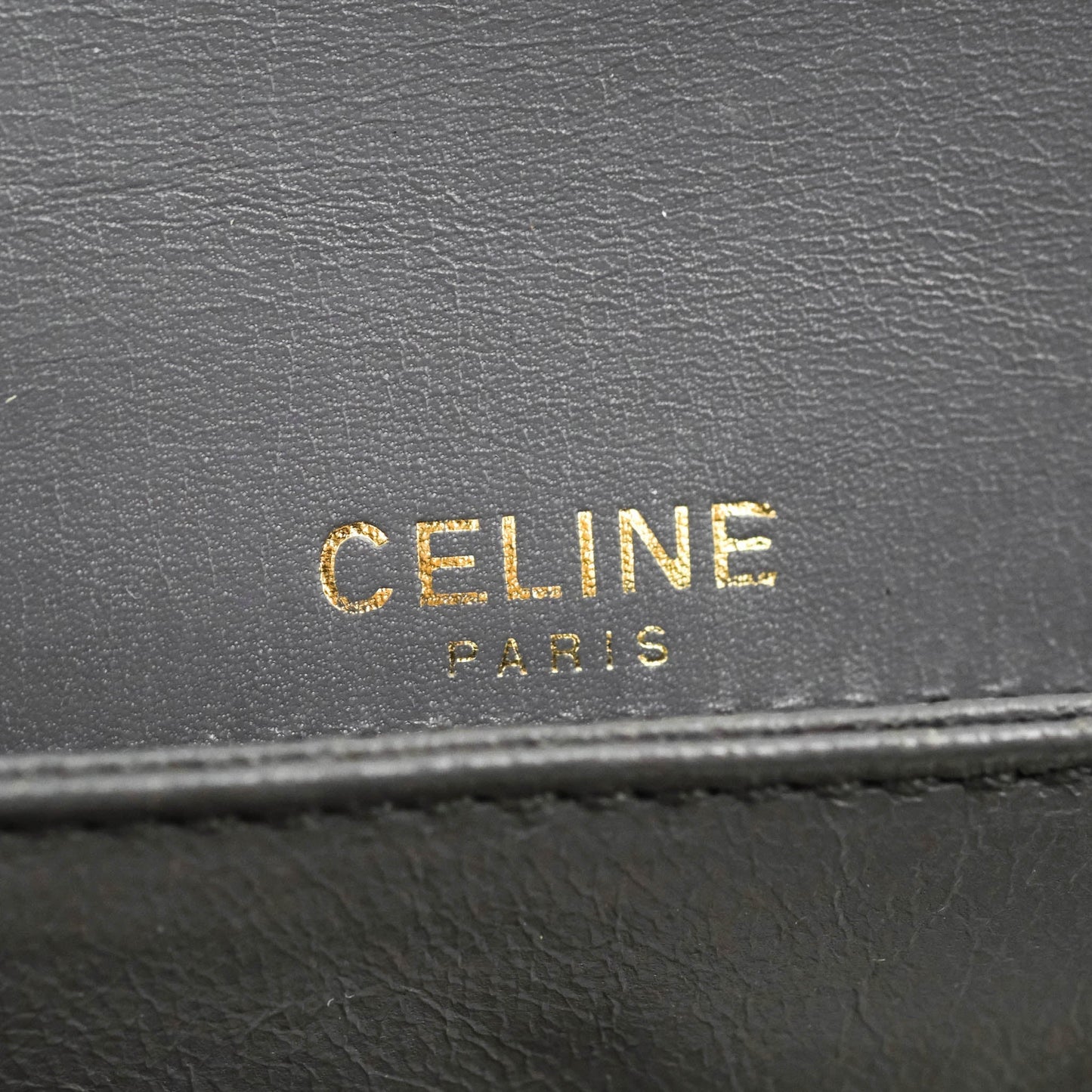 Celine Vintage Royal Triomphe Lock Crossbody Bag Grey