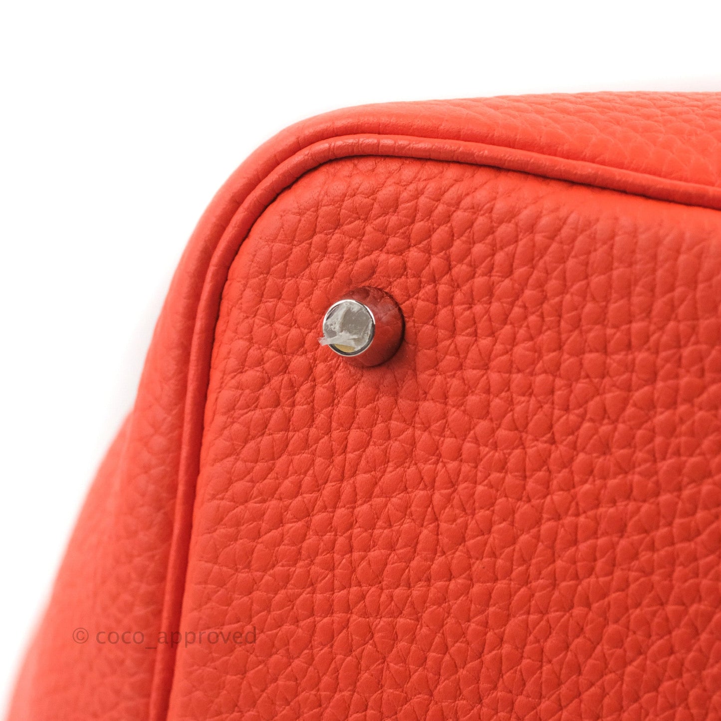 Hermès Picotin 22 Orange Clemence Palladium Hardware