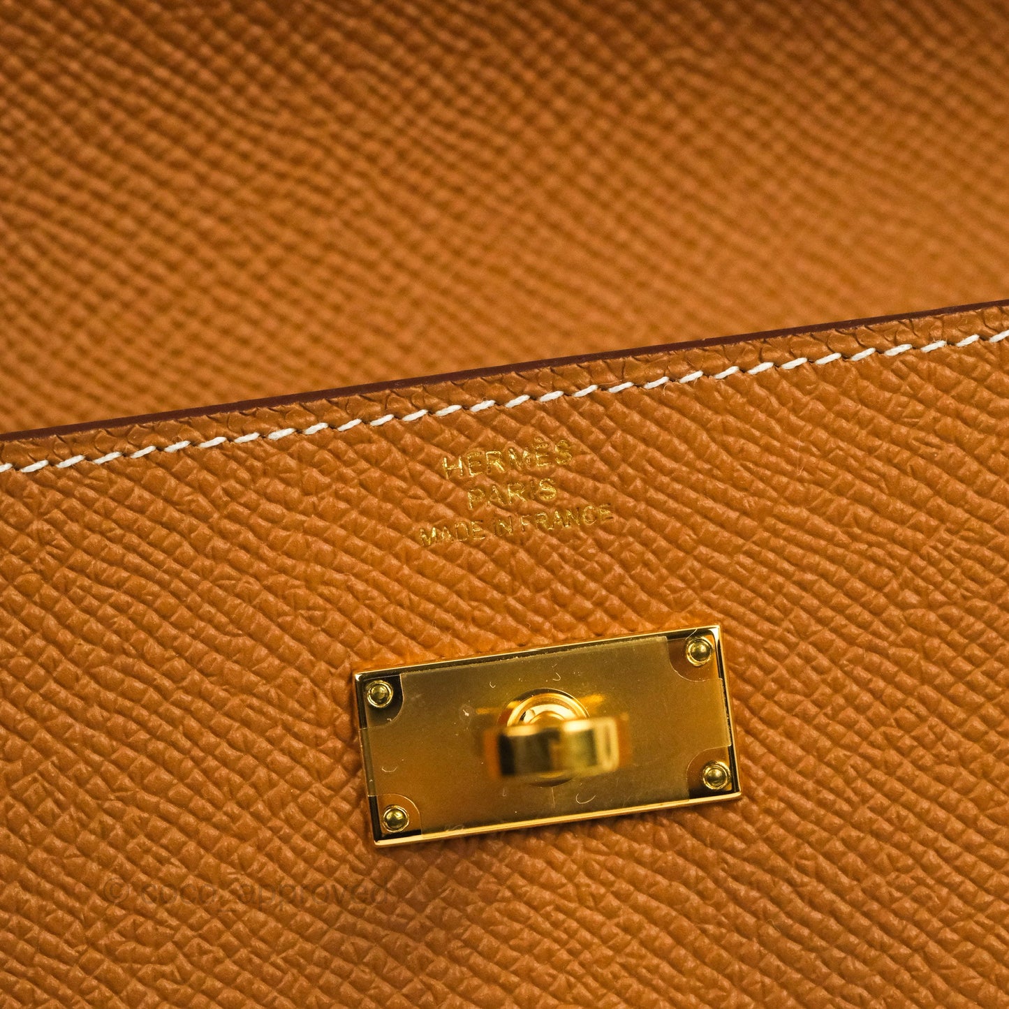 Hermès Epsom Kelly Wallet Gold Gold Hardware