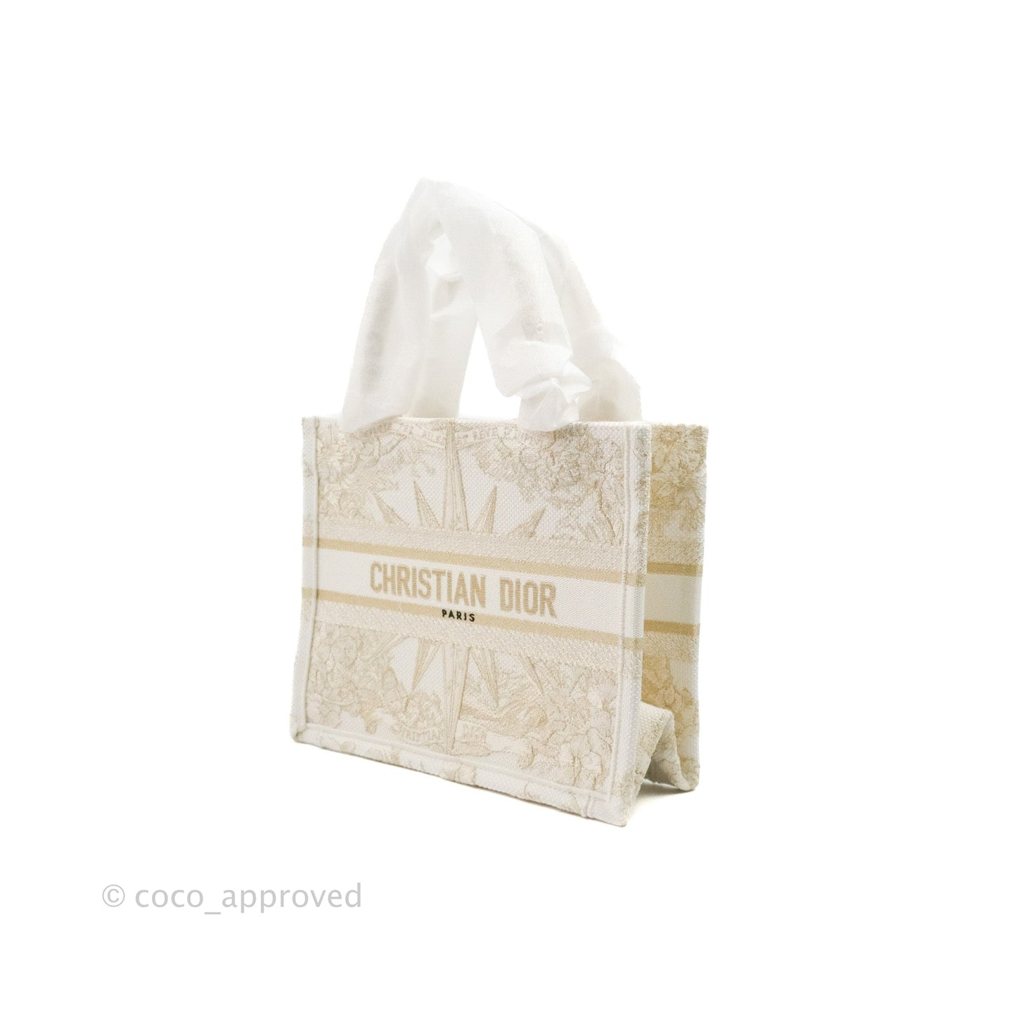 Dior Small Book Tote Dior Rêve d'Infini Embroidery with Gold-Tone Metallic Thread