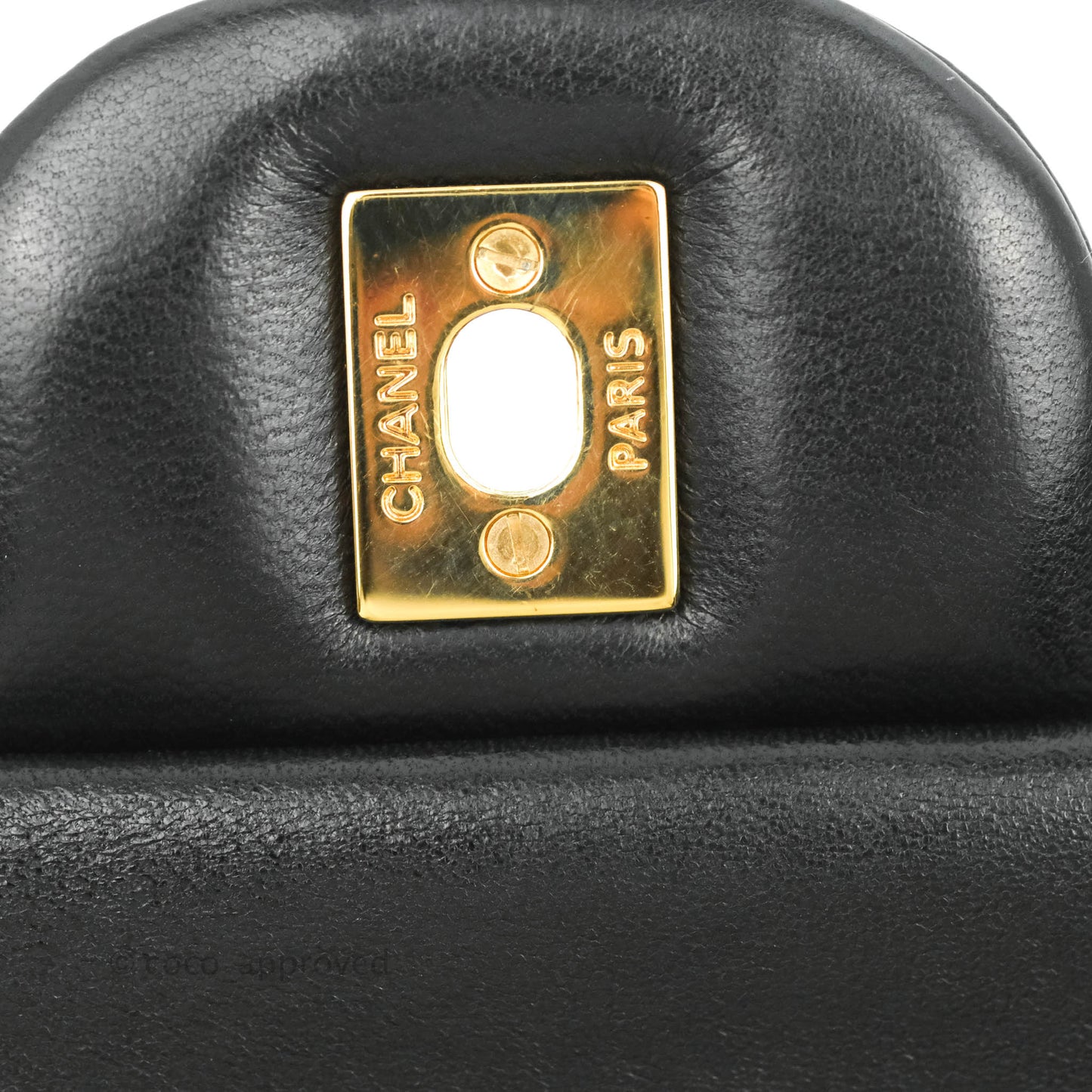 Chanel Jumbo Double Flap Black Lambskin Gold Hardware