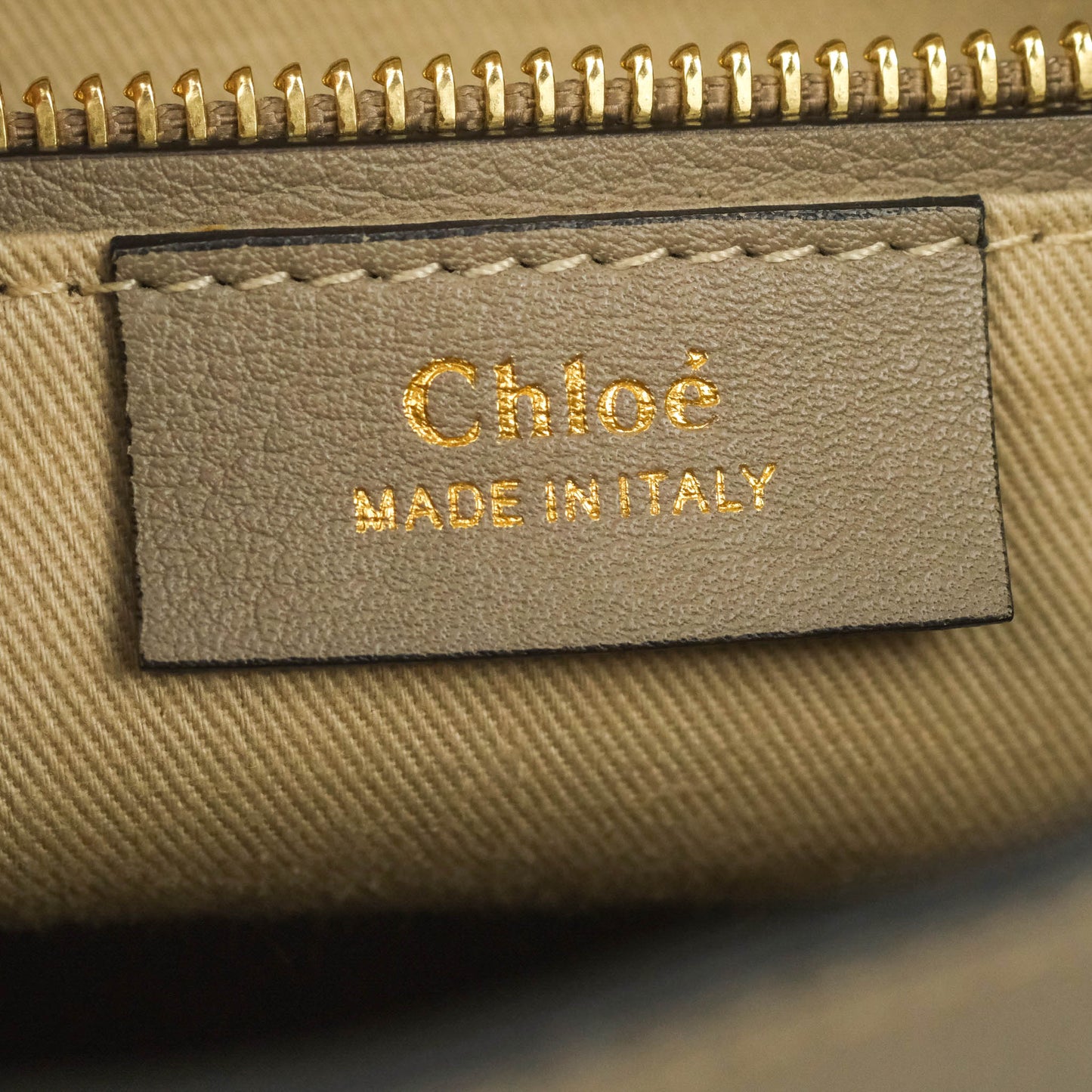 Chloe Small Faye Backpack Suede Calfskin Motty Grey Gold Hardware