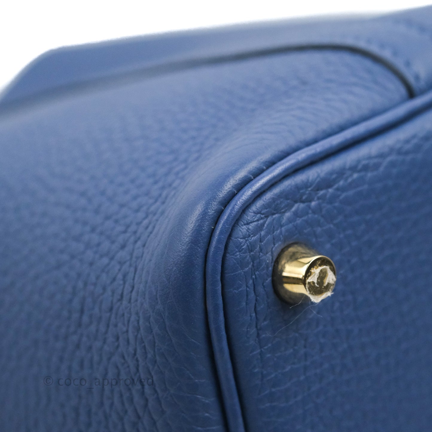 Hermès Picotin Lock 18 TM Bleu Brighton Gold Hardware