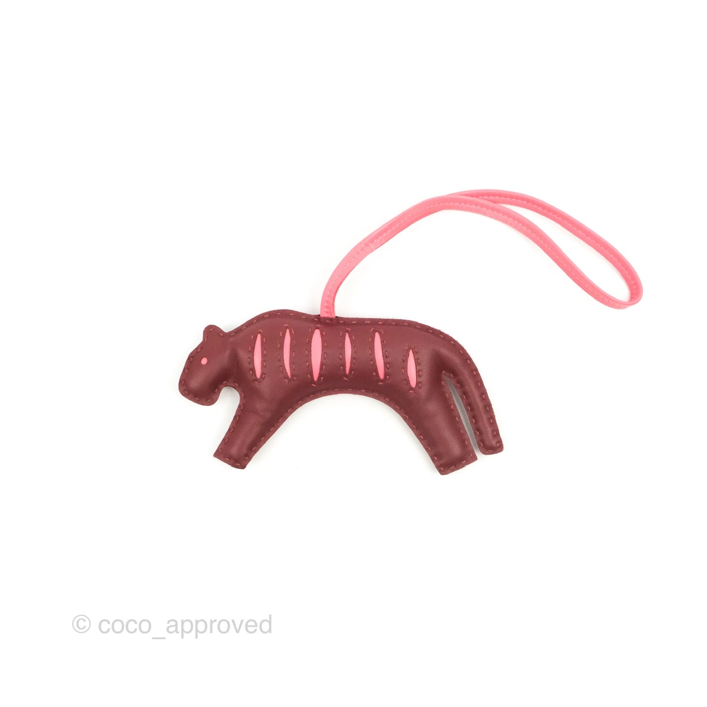 Hermès Rooroo Bag Charm Rouge H/Rose Azalee