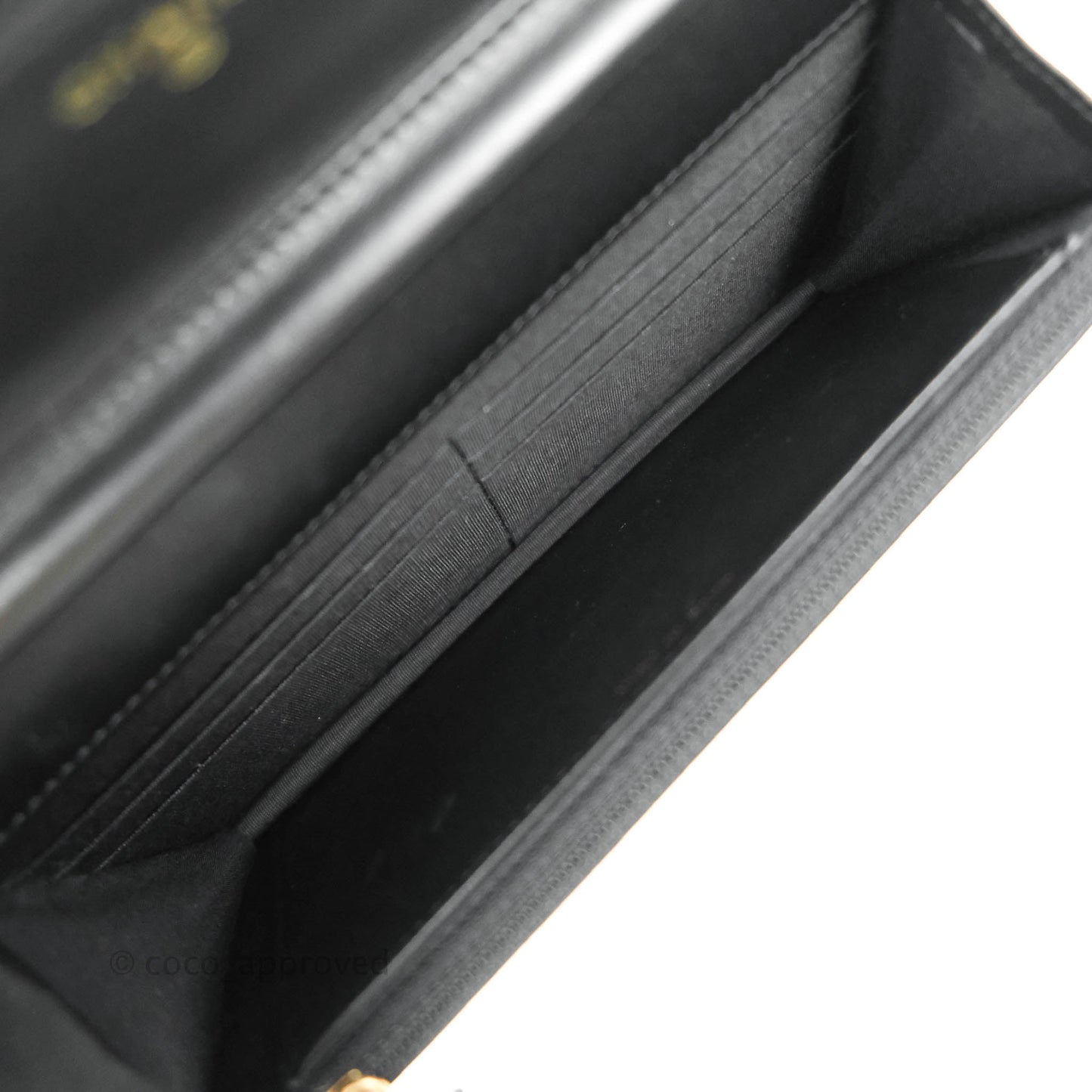Chanel Boy Wallet on Chain WOC Black Lambskin Gold Hardware