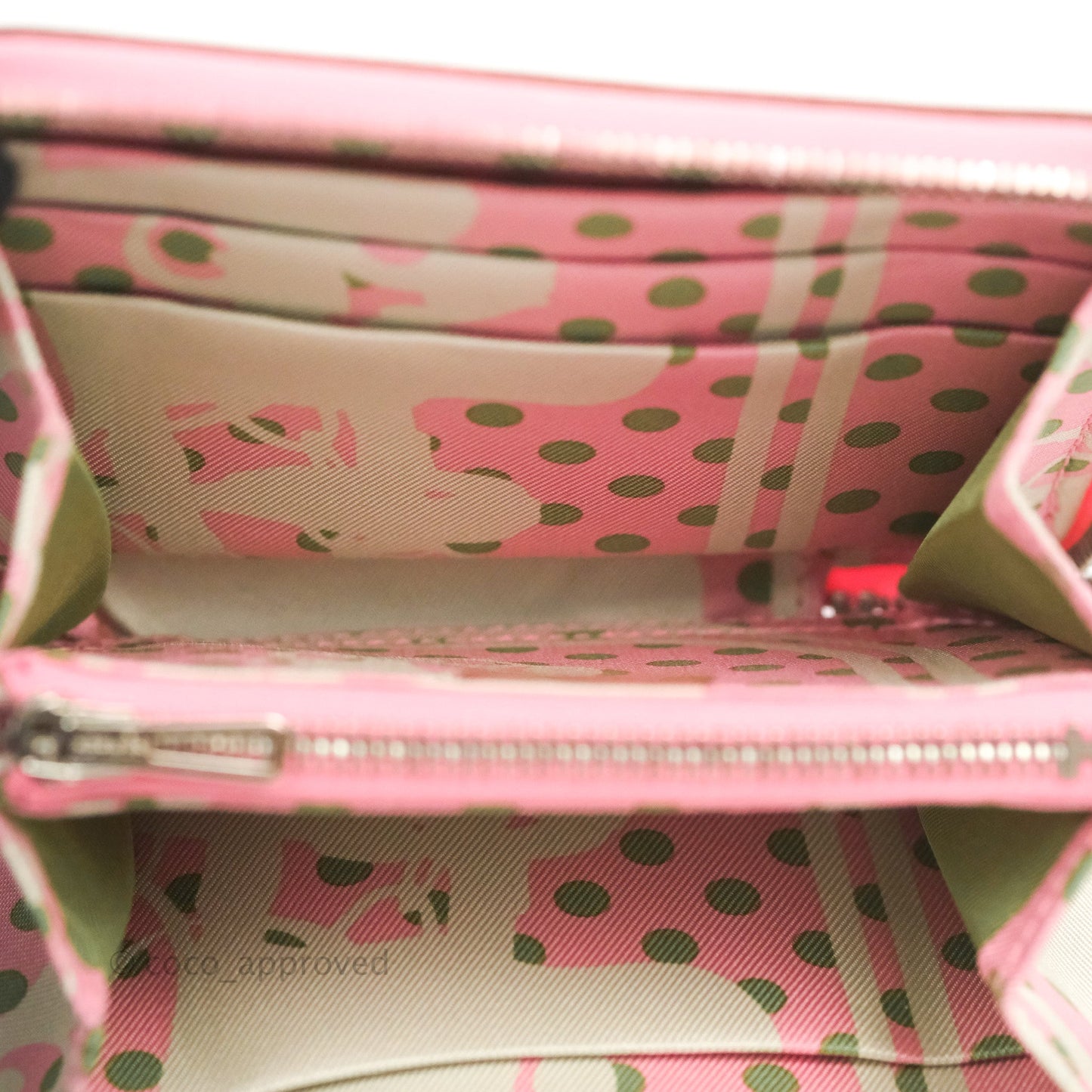 Hermès Silk In Compact Wallet Rose Lipstick Epsom