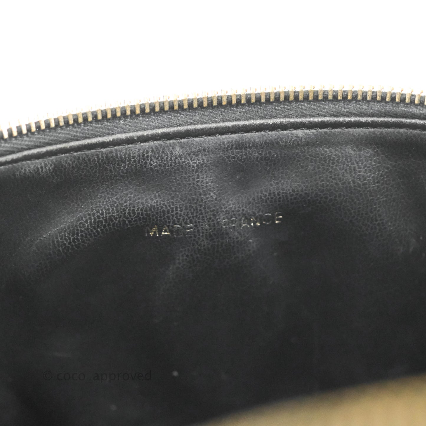 Chanel Vintage Vanity Case Black Caviar Gold Hardware