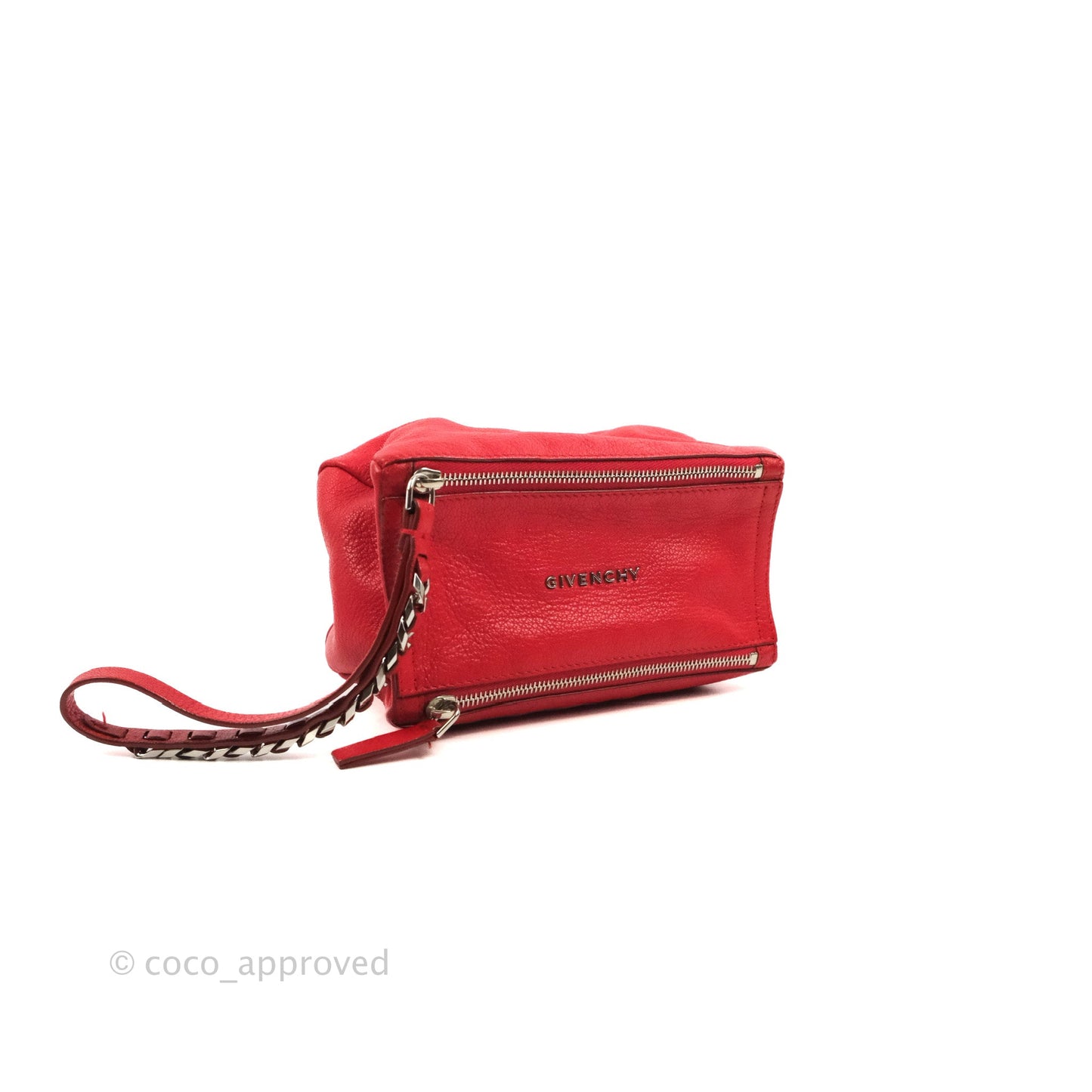 Givenchy Pandora Pouch Red Calfskin Silver Hardware