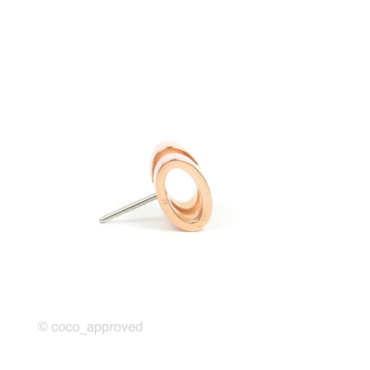 Hermès Pop H Earrings Rose Dragee Rose Gold Tone