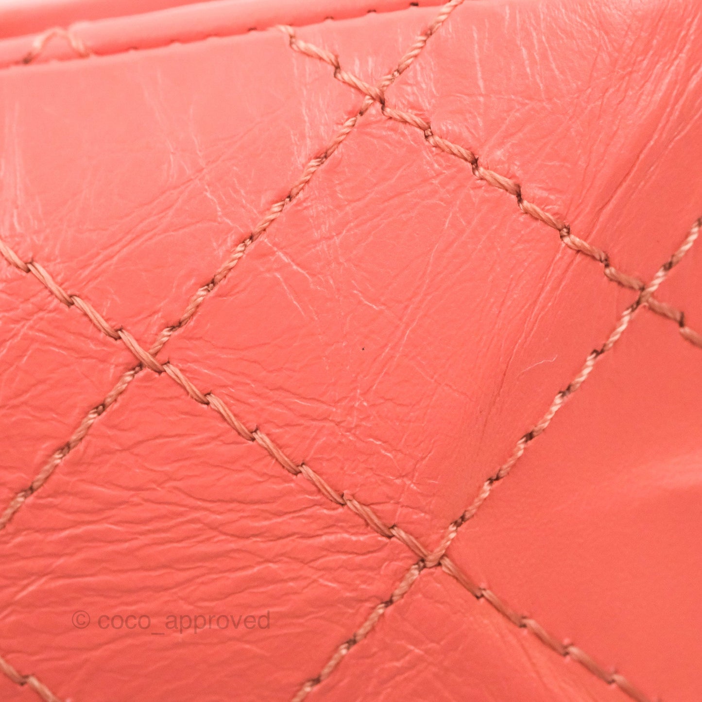 Chanel Mini Reissue 224 Pink Aged Calfskin Aged Gold Hardware