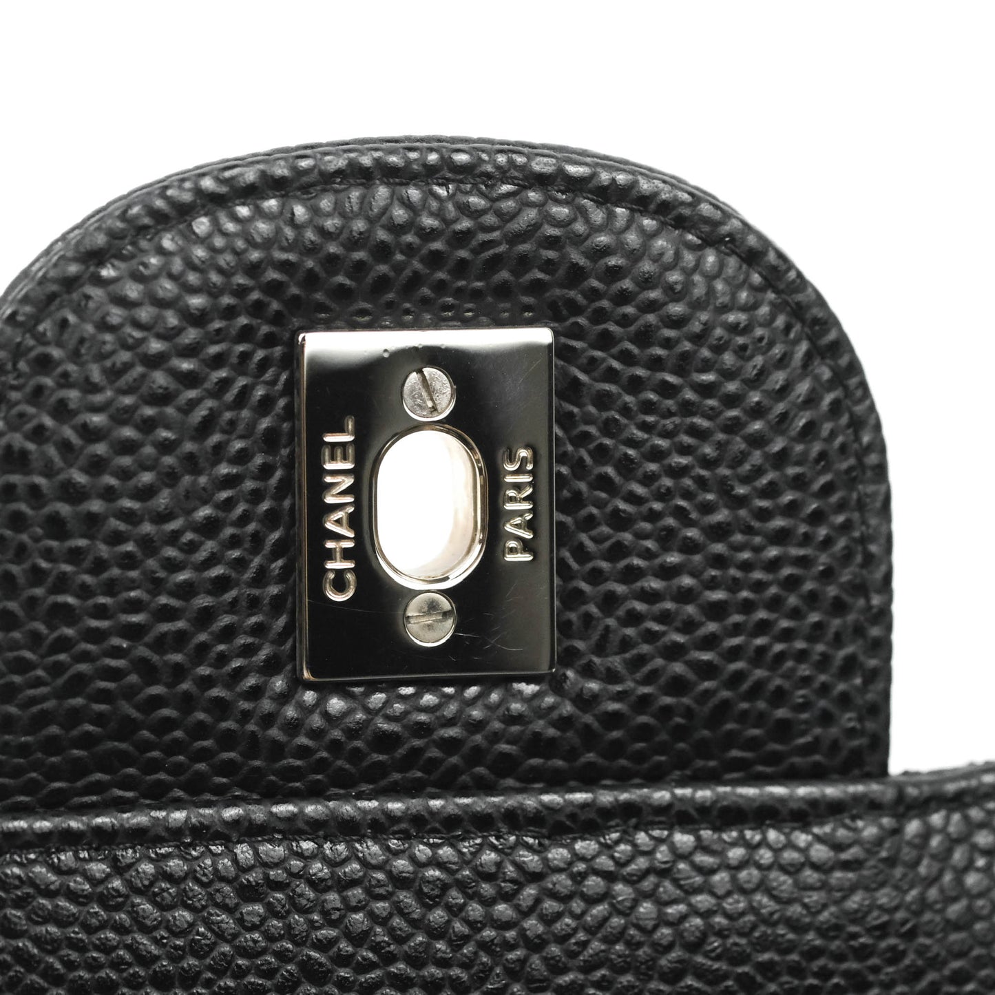 Chanel Jumbo Double Flap Black Caviar Silver Hardware⁣⁣