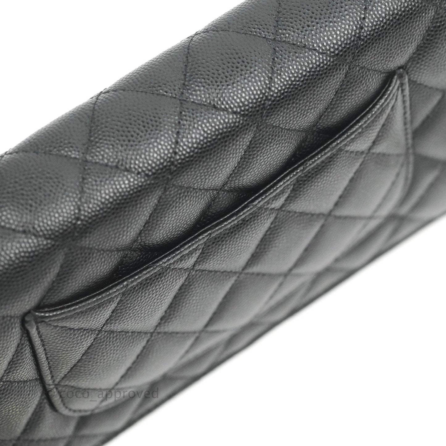 Chanel Quilted WOC Black Caviar Gold Hardware With Charms