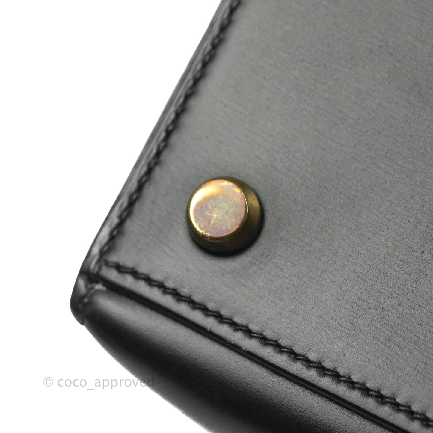 Hermès Kelly 28 Vintage Sellier Black Box Leather Gold Hardware