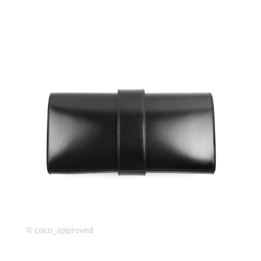 Hermes Medor 23 Clutch Black Box Leather Gold Hardware