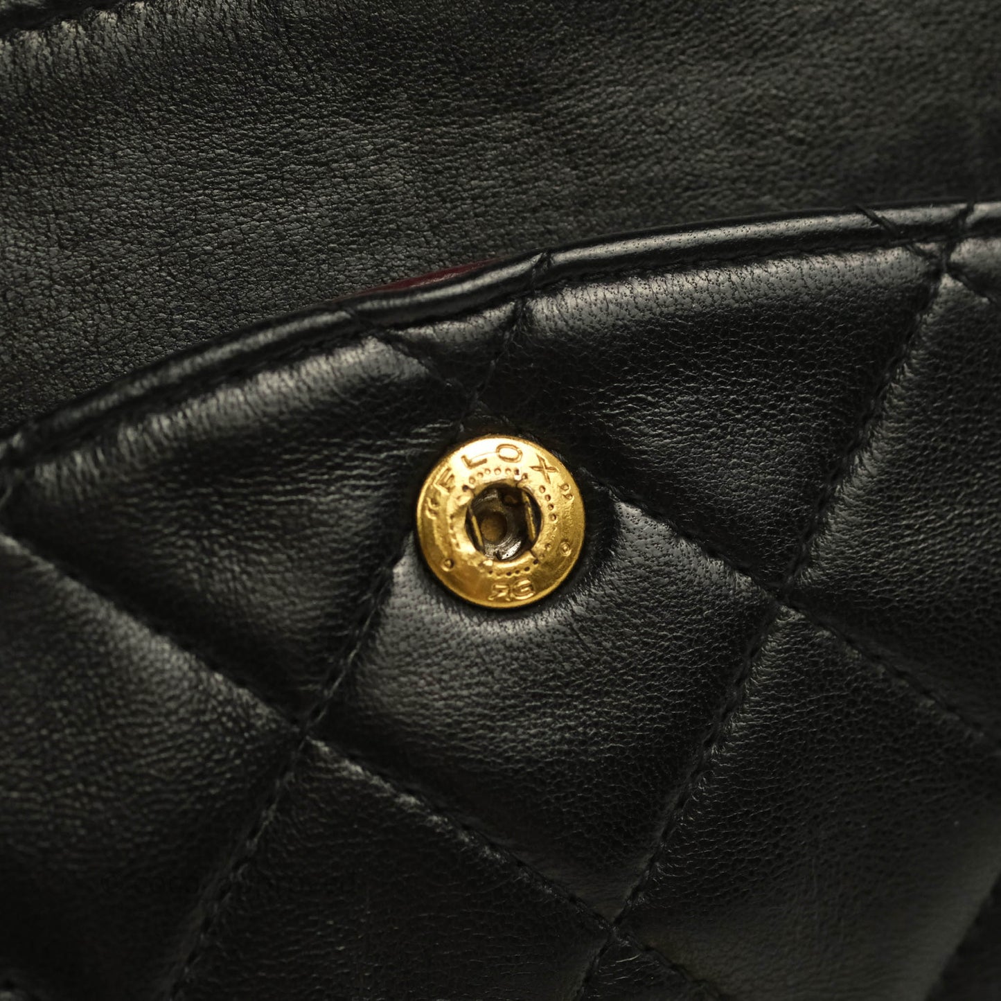 Chanel Classic Vintage Medium Flap Black Lambskin 24K Gold Hardware