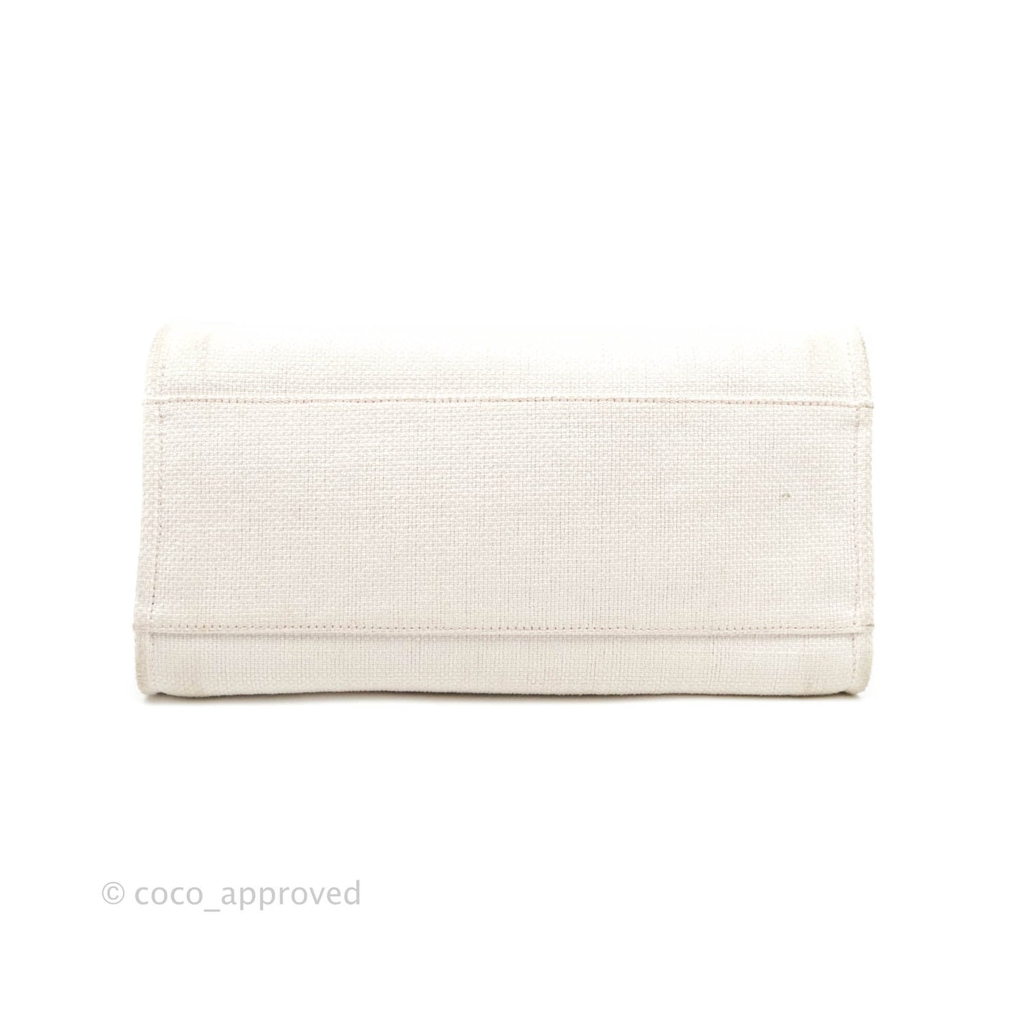 Chanel Large Deauville Pale Pink Canvas Silver Hardware
