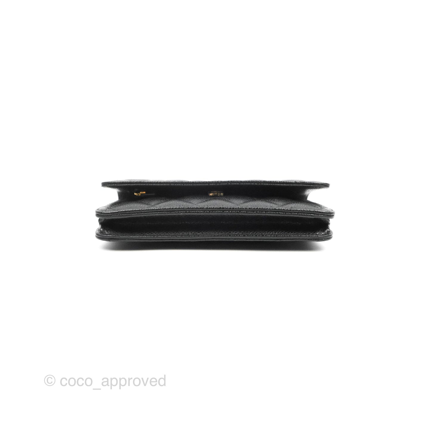 Chanel Quilted Classic WOC Black Caviar Gold Hardware