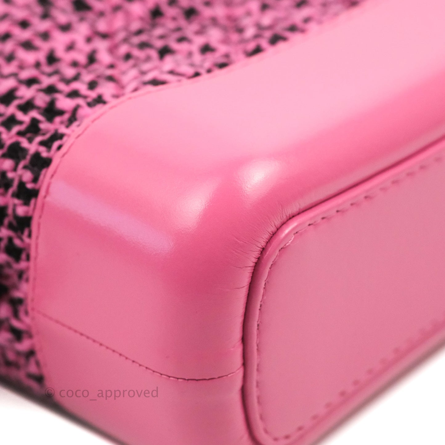 Chanel Small Gabrielle Hobo Pink/Black Tweed Mixed Hardware