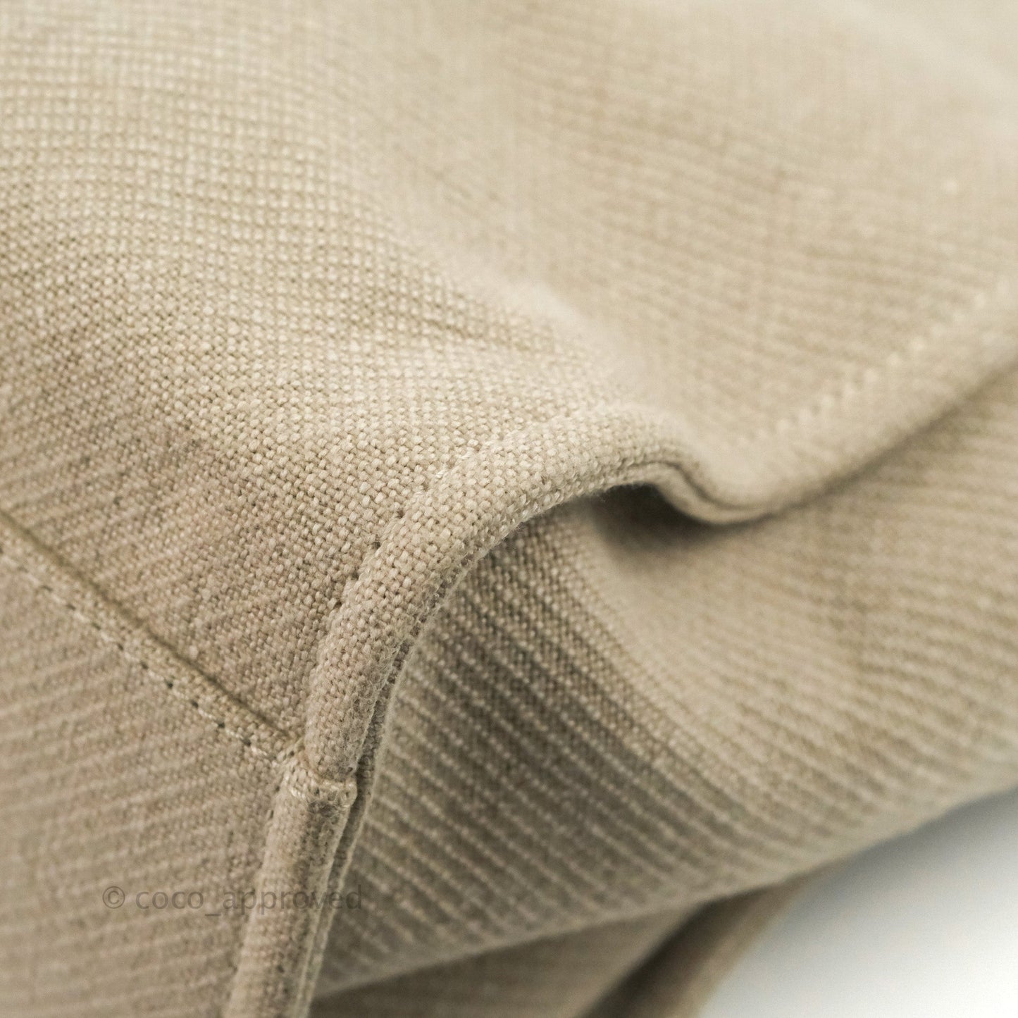 Chanel Large Deauville Black/Taupe Canvas
