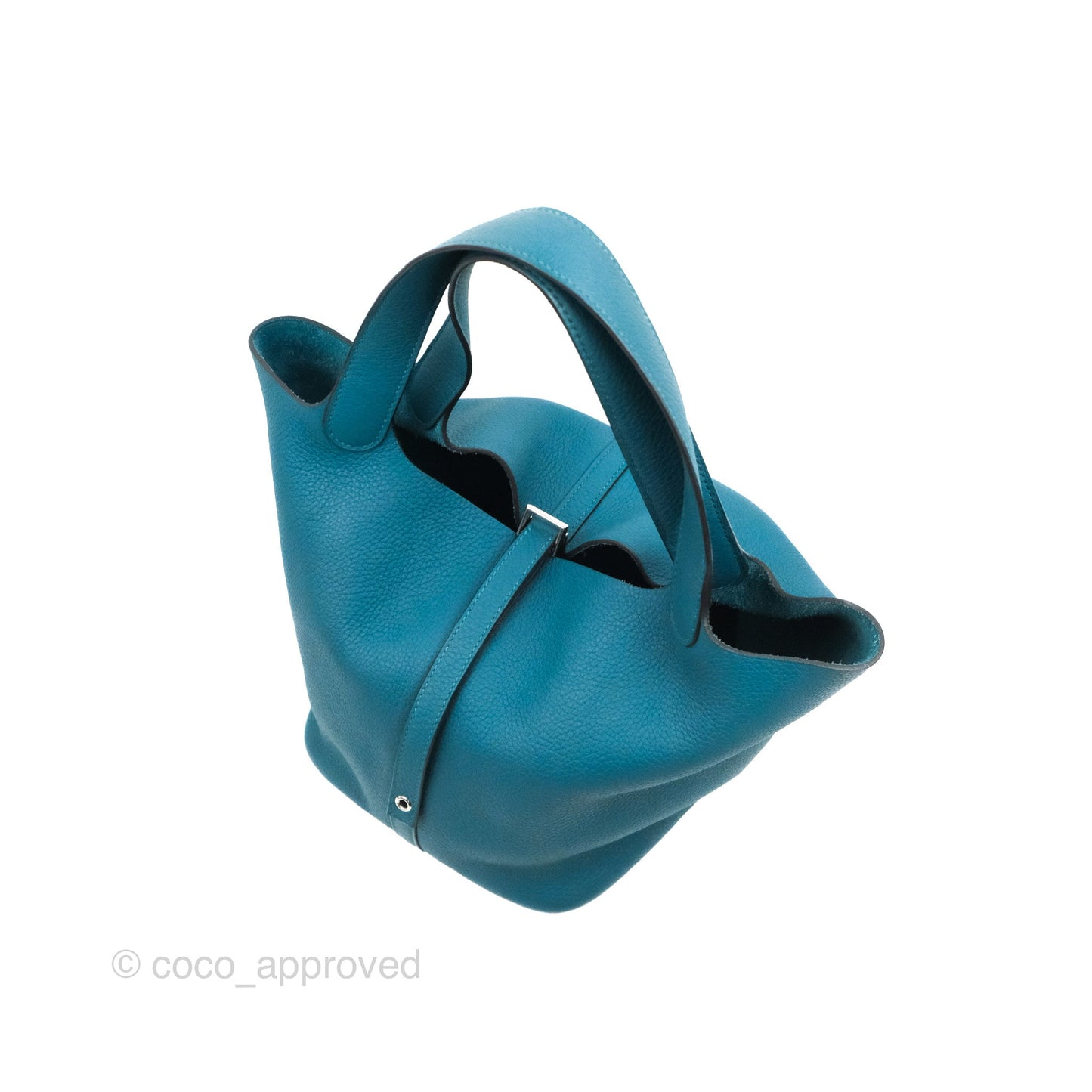 Hermès Picotin 22 Teal TM Palladium Hardware