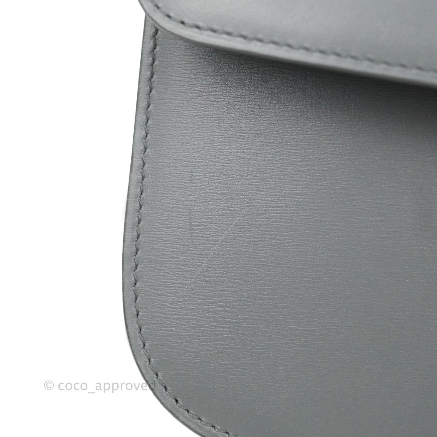 Celine Medium Classic Box Flap Grey Calfskin