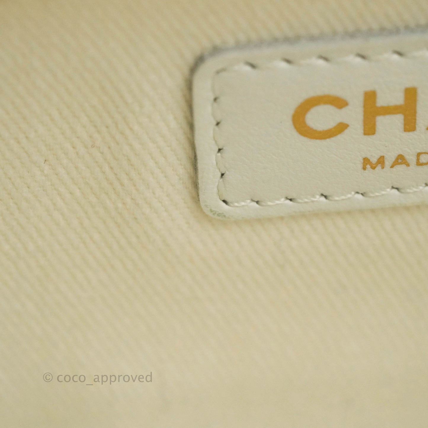 Chanel Quilted Small Business Affinity Flap White Caviar Gold Hardware