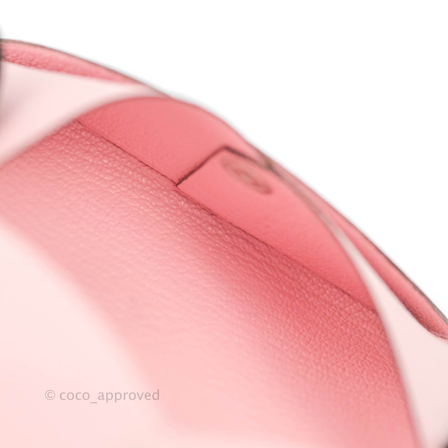 Hermès Calvi Card Holder Sakura Pink Chevre Mysore