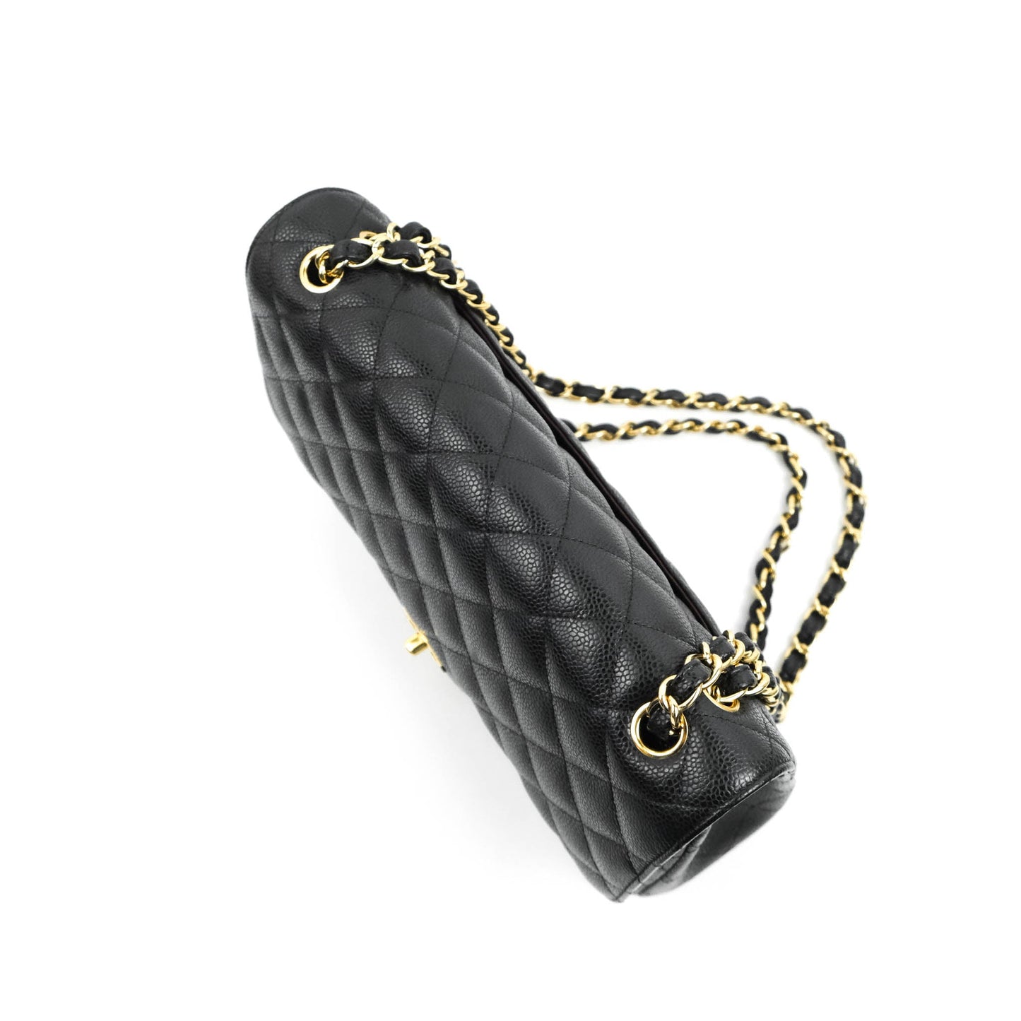 Chanel Jumbo Double Flap Black Caviar Gold Hardware⁣⁣