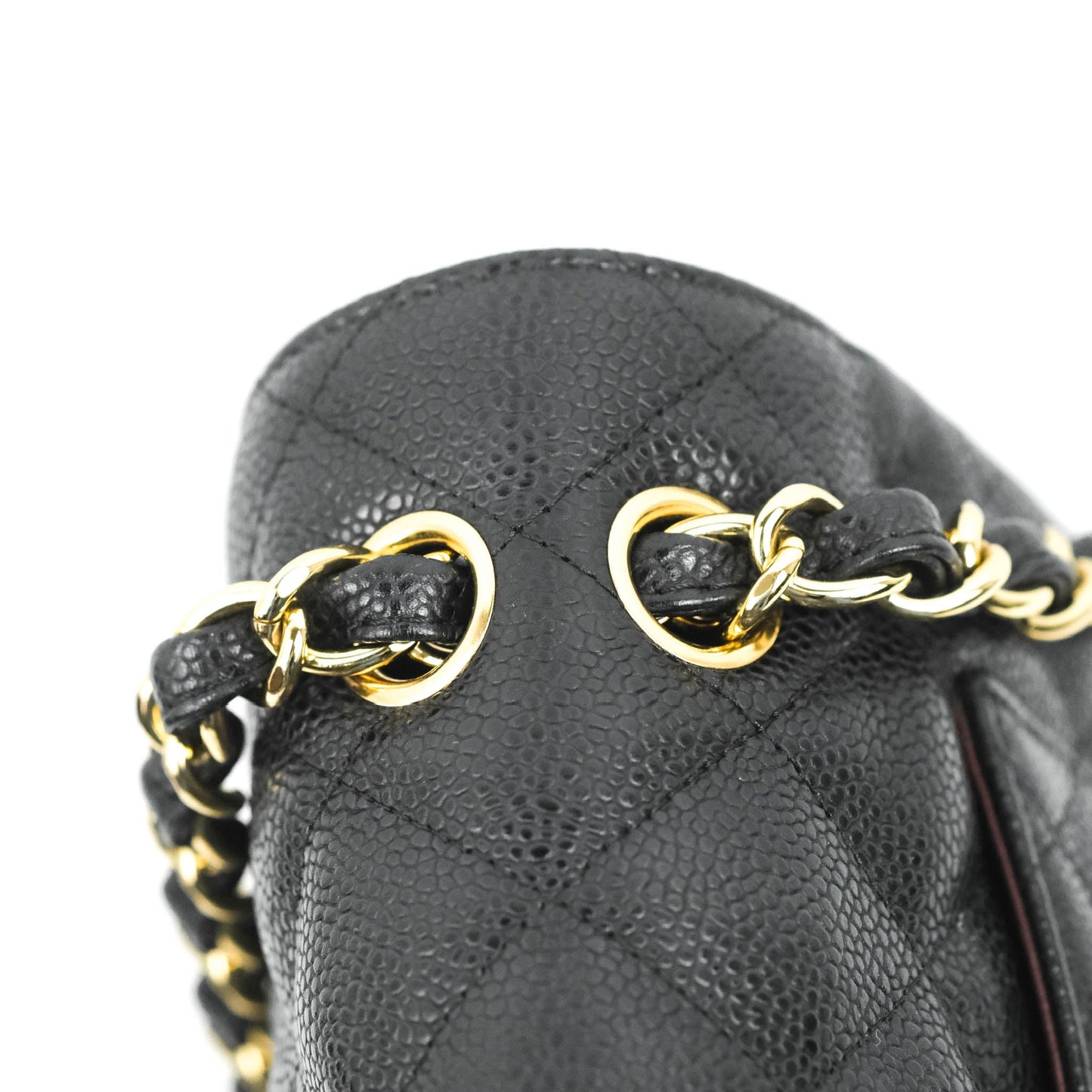 Chanel Jumbo Double Flap Black Caviar Gold Hardware⁣⁣