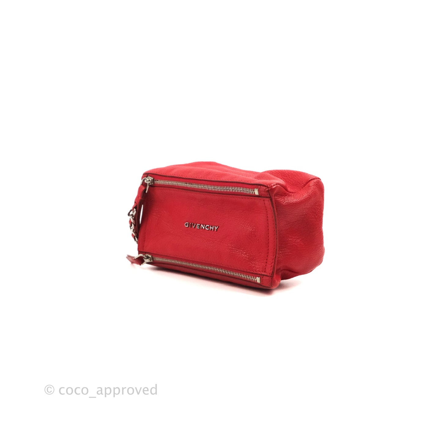 Givenchy Pandora Pouch Red Calfskin Silver Hardware