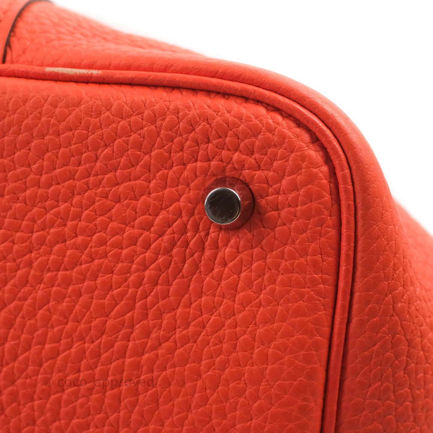 Hermès Picotin 22 Orange Clemence Palladium Hardware