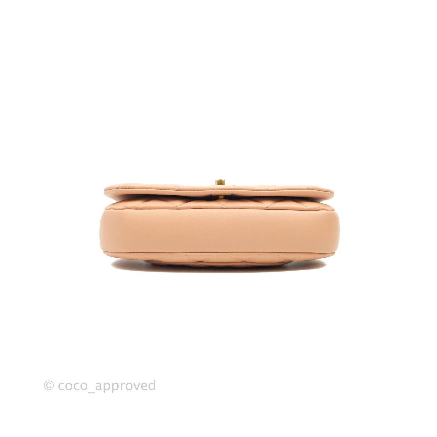 Chanel Clutch with Chain Beige Pink Calfskin Aged Gold Hardware