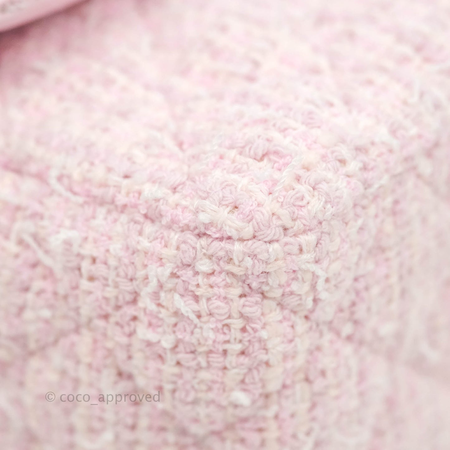 Chanel Classic Mini Rectangular Flap Pink Tweed Gold Hardware